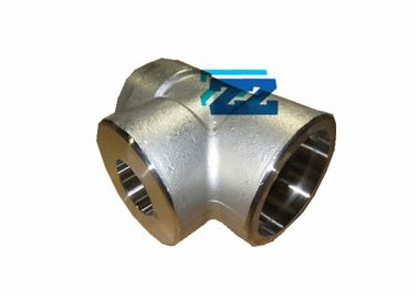 2 " X 1 " 3000 # Forged Steel Pipe Fittings , ASTM A350 LF2 Socket Weld Reducing Tee