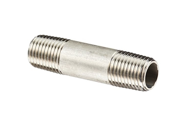 Stainless Steel 316 Metal Pipe Fittings Threaded Nipple NPTXBSP A182 F316
